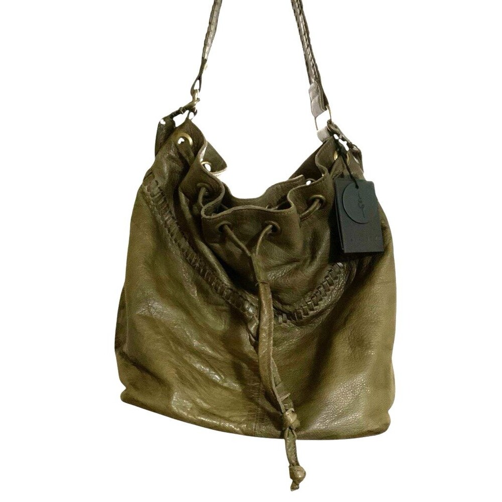 Day & Mood Brown Velda Bucket Bag  Leather Shoulder Bag Slouchy Handbag